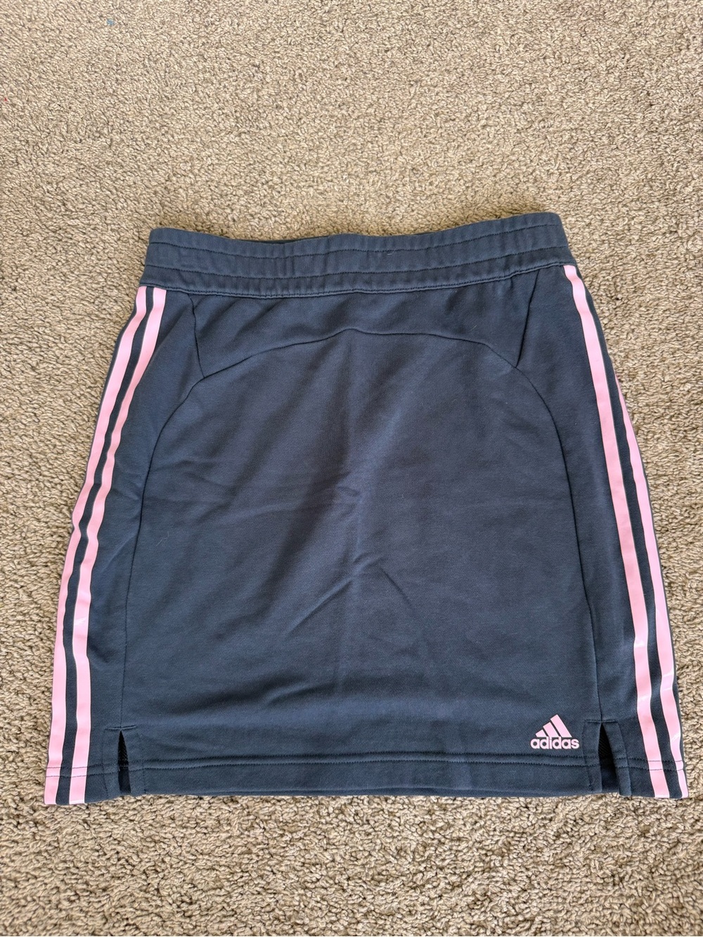 Adidas Navy Skirt with Purple Stripes